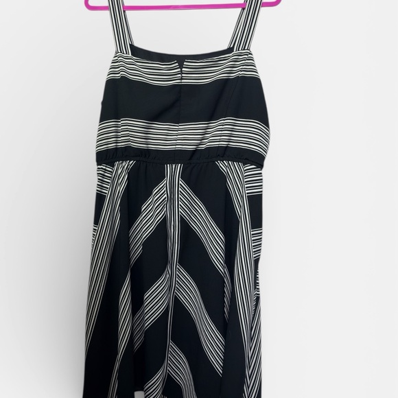 Lane Bryant Black & White Striped Fit & Flare Dress - Size 16 - Picture 4 of 8